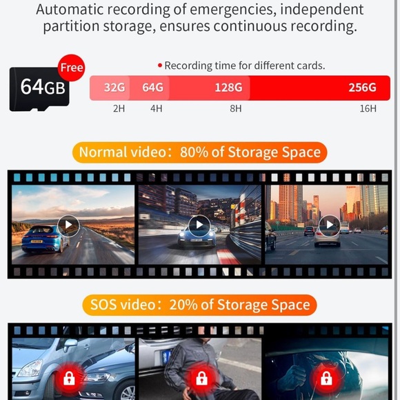 4k Dash Cam Front and Rear - 60 FPS Dash Camera - Picture 5 of 9